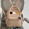 Bear Pattern Large Capacity Student Schoolbag Women's Backpack