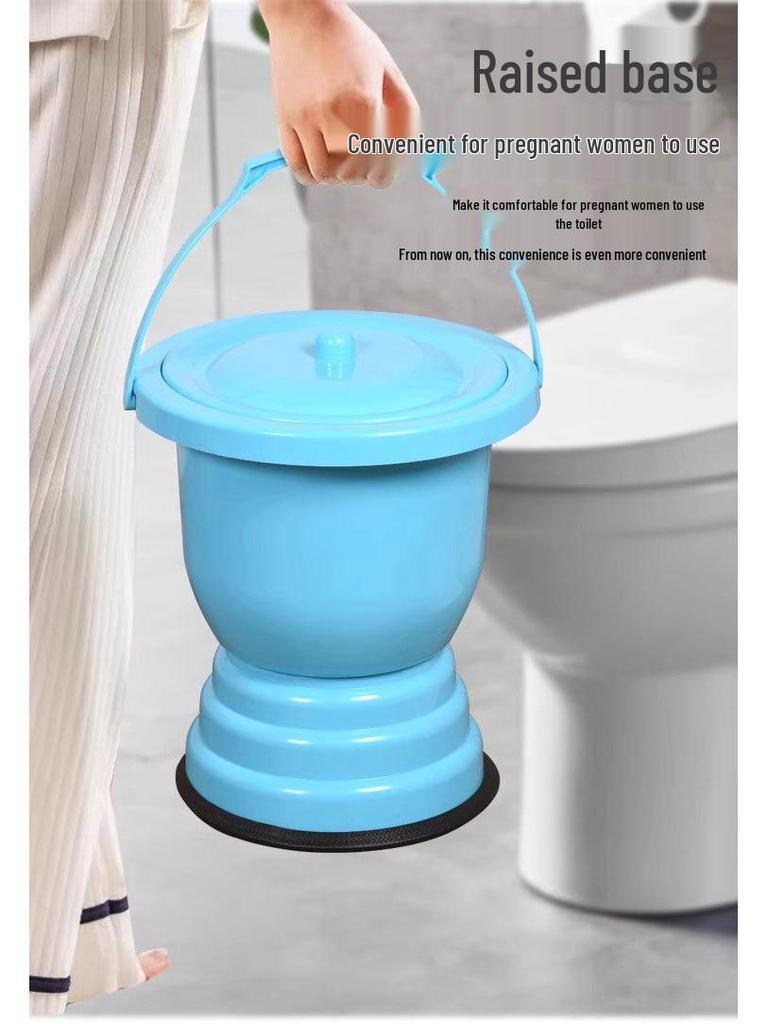 Women's Indoor Urinal with Lid for Night Use - Suitable for Rural, Elderly, and Children