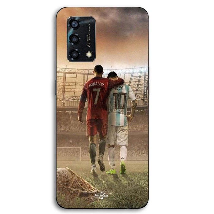 Coque Pour Oppo A95 Cristiano Ronaldo Messi Goat Maniacase