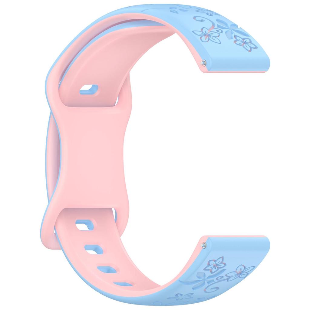 18mm 20mm 22mm Women Silicone Engraved Bracelet for Huawei GT6/GT5/GT4 41mm GT5Pro 46mm Band for Samsung Galaxy FE 7 6 40mm 44mm Active 2 Strap