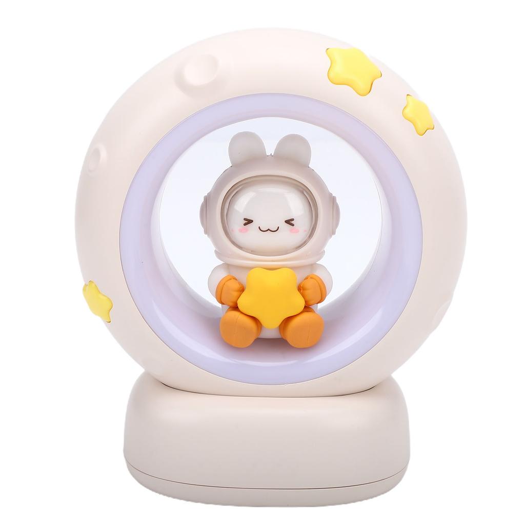 Table Lamp Rechargeable Nursery Nightlight Bedside Lamp Colorful Lighting Moon and Bunny for Bedroom Home Decor