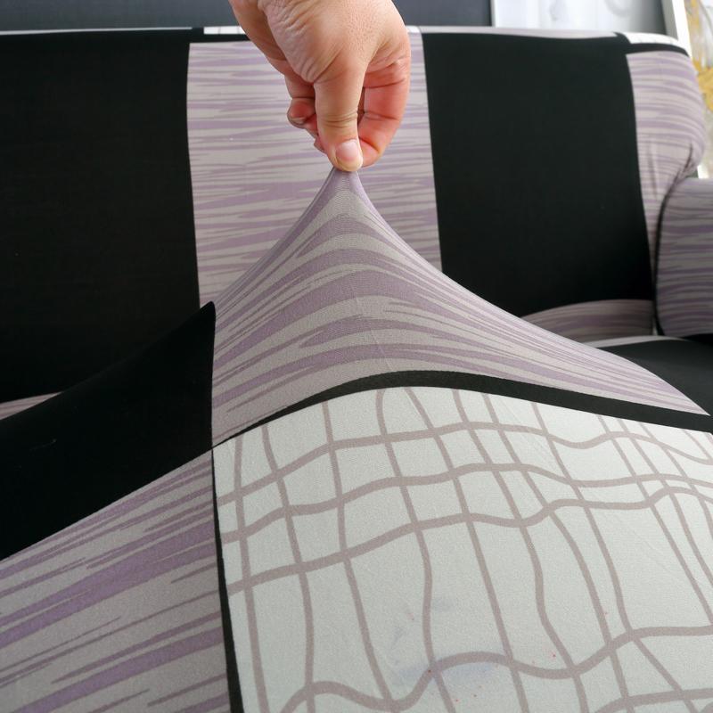 1pc Elastic Printed Sofa Slipcover With Skirt Sofa Cover Couch Cover Furniture Protector Bedroom Office Living Room Home Decor