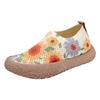 New Breathable Fly-Woven Painted Women'S Shoes Are Light, Comfortable, Non-Slip And Wear-Resistant, One-Pedal Printed Women'S Shoes, Daily Leisure
