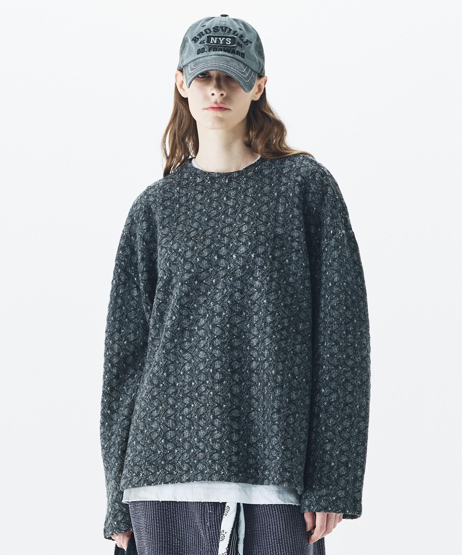 Heather Helen Vtg Web Knit Black Black/S