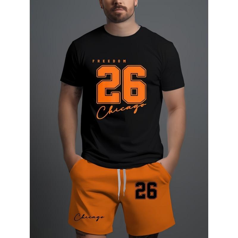 

2025 Summer New Men s Crew Neck Suit Breathable Wicking Jersey Loose Fit Quick Dry Sports T-Shirt Outdoor Running Workout 6XL