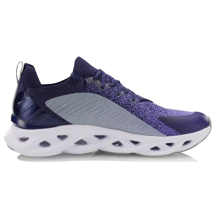New LiNing Li Ning Arc Cushioned Anti-Slip Wear-Resistant Breathable Lightweight Low-Top Running Shoes Unisex Purple White ARHP073-9