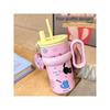 Large-Capacity Thermos Cup for Girls, New Office Water Cup, Giant Student Cup with Handle and Straw, High Aesthetic Value