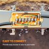 MECMO 7 Way Trailer Wire Junction Box Clear Cover Color-Coded 7 Pin Terminal Studs, Heavy Duty 7 Gang Trailer Wiring Connector Weatherproof