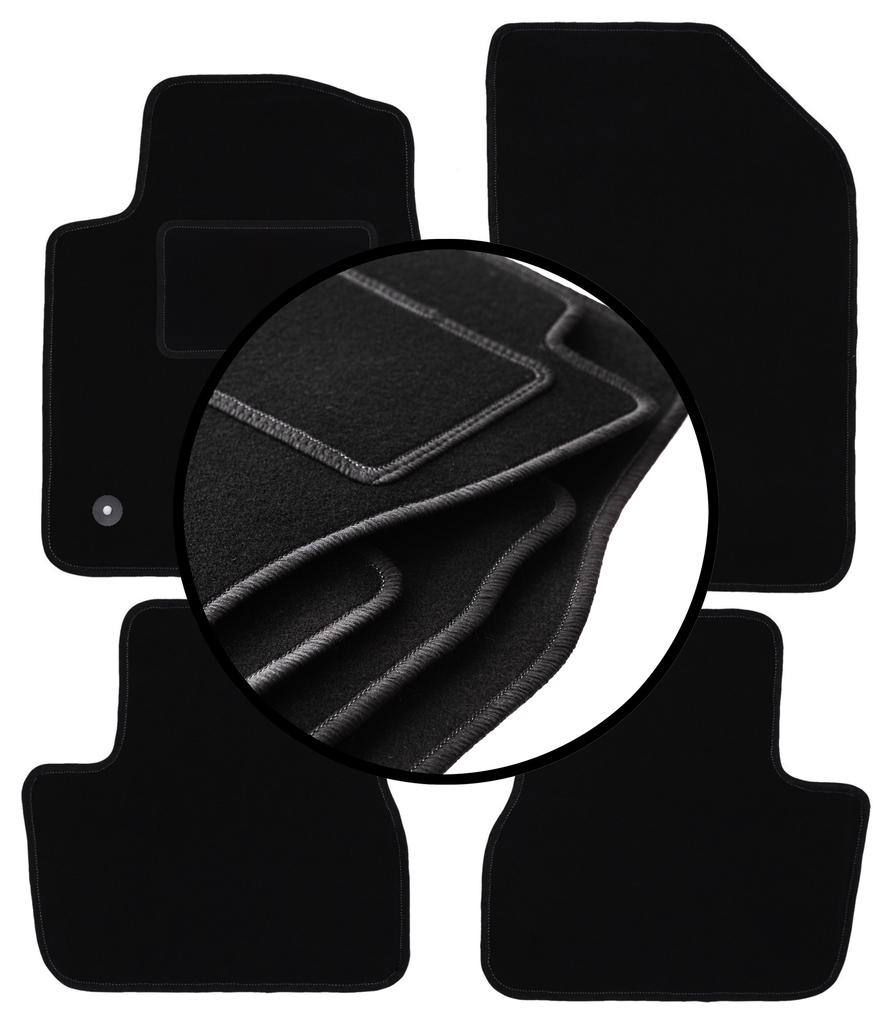 Set of Velour Floor Mats For: Peugeot 2008 I Crossover (2013-2019)