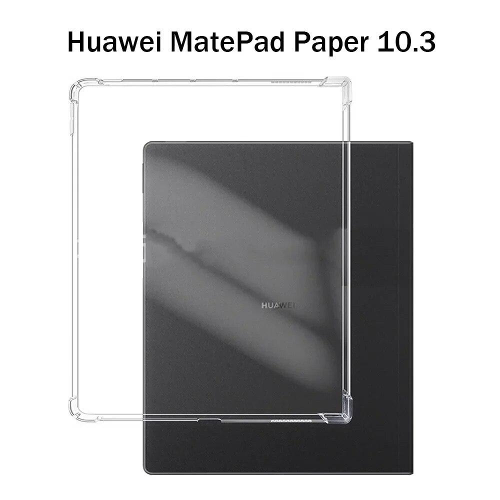Custodia per tablet Per Huawei matepad paper 10.3 2022 Guscio morbido in silicone TPU Cover con airbag Sacchetto protettivo trasparente Funda per HMW-W09