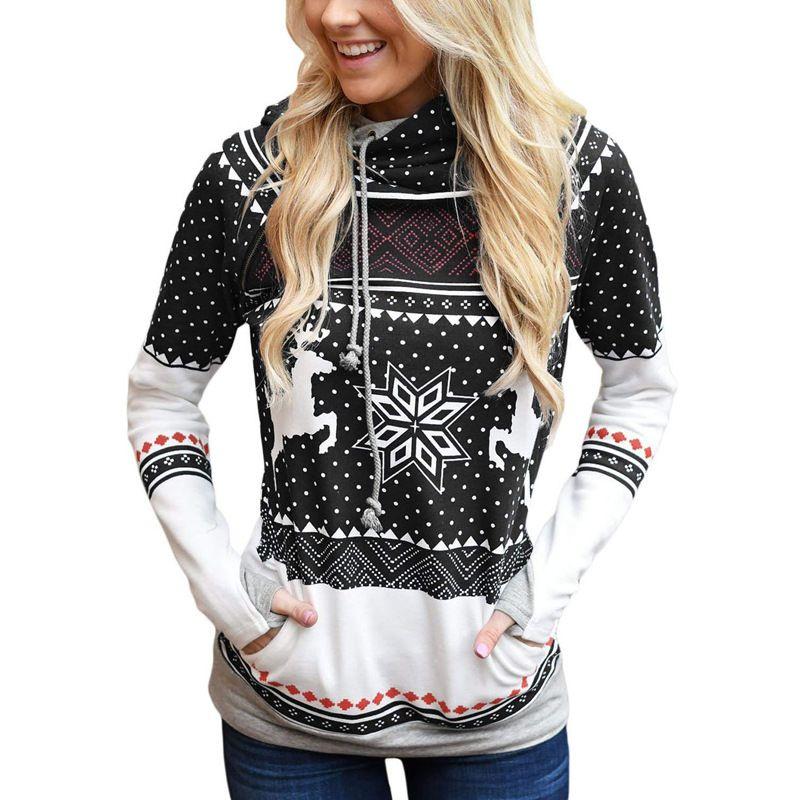 Premium Quality New Fashion Women Clothing Merry Christmas Letter Print T-shirt Long Sleeve
