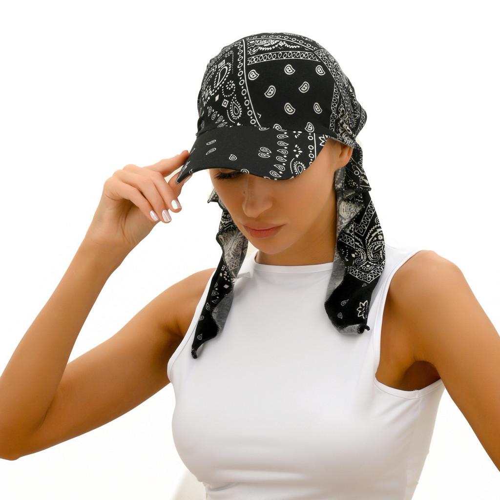 Elegant Head Wrap With Flower Motif For Daily Fashion And Outdoor Activities