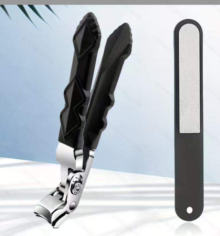 2024 Stainless Steel Curved Nail Clipper Set - Ingrown Nail Corrective, Anti-slip Design