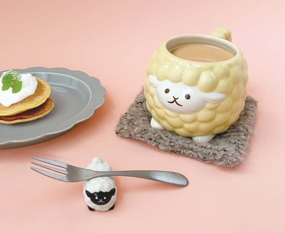 Decore Corporation Merino Sheep Mug, Size: Approx. W4.3 D4.3 H177 MG-29415