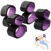 SM Goods Handcuffs and Ankle Cuffs Set SM Play Restraints Set of 4 Leg Opening Belt Hand and Ankle Fixation Cuffs Painless Adult Toys Handcuffs SM