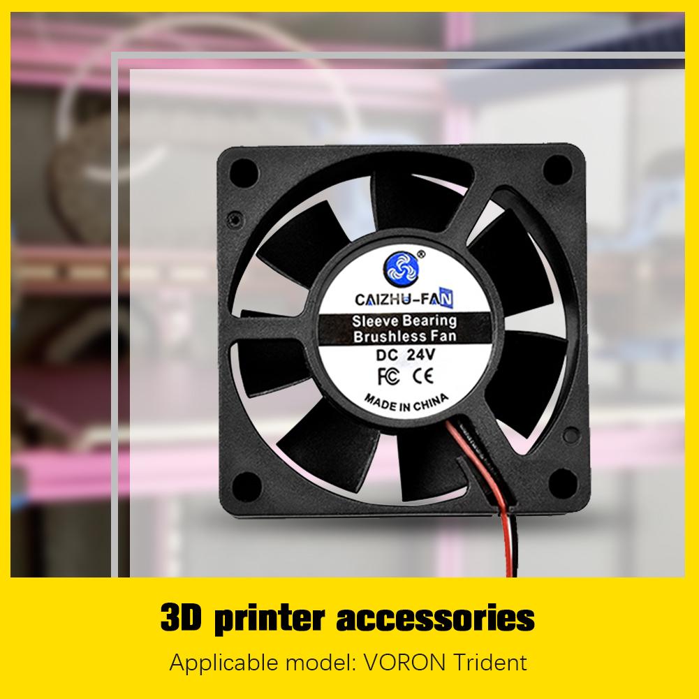 

Кулер для 3D-принтера VORON Trident 6020 24 В, бесщеточный вентилятор постоянного тока.