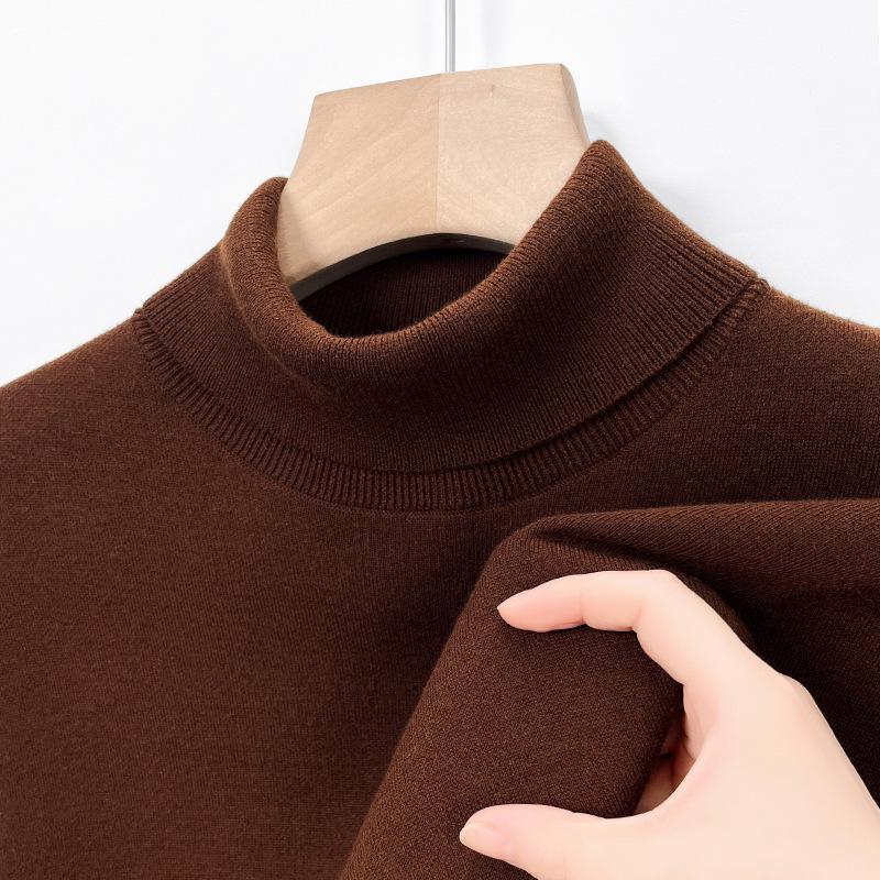 

2025 Autumn/Winter Men s High-Neck Sweater - Fashionable, Versatile, Casual, Wool Knitwear for Middle-Aged Men XXXL
