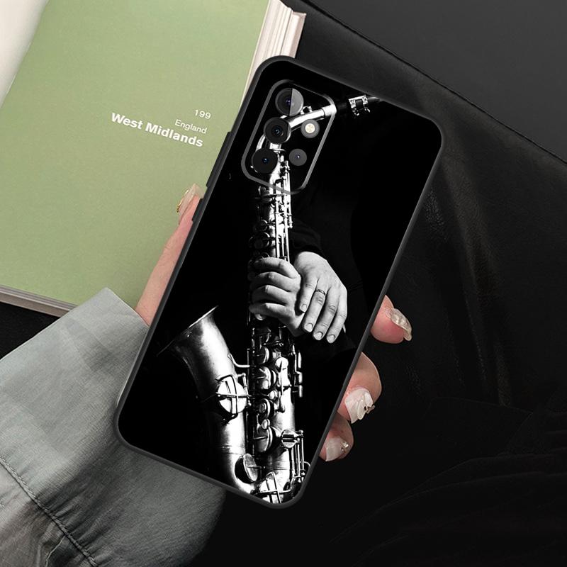 Saxophone Music For Samsung Galaxy A16 A06 A56 A36 A26 A05 A22 A32 A52 A54 A34 A14 A55 A15 A53 A33 A35 Case