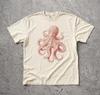 Vintage Oktopus Grafik T-Shirt, Comfort Colors Meereswesen Tee, Retro Kraken Ozean Shirt