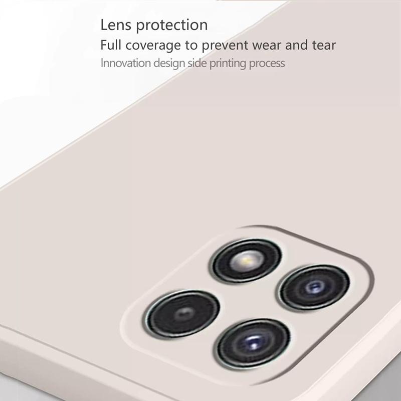 Luxury Liquid Mobile Phone Case for Samsung A22 Galaxy A21S A31 A41 A51 A71 Soft Silicone Protective Shockproof Bag Cover