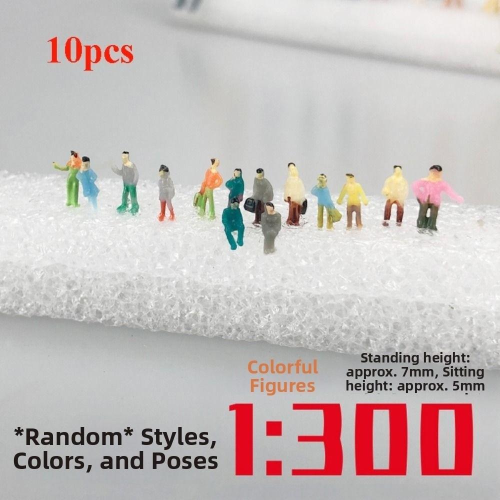 10/50pcs Mixed Color Figures Passengers Multistyles Standing People New Model Building People