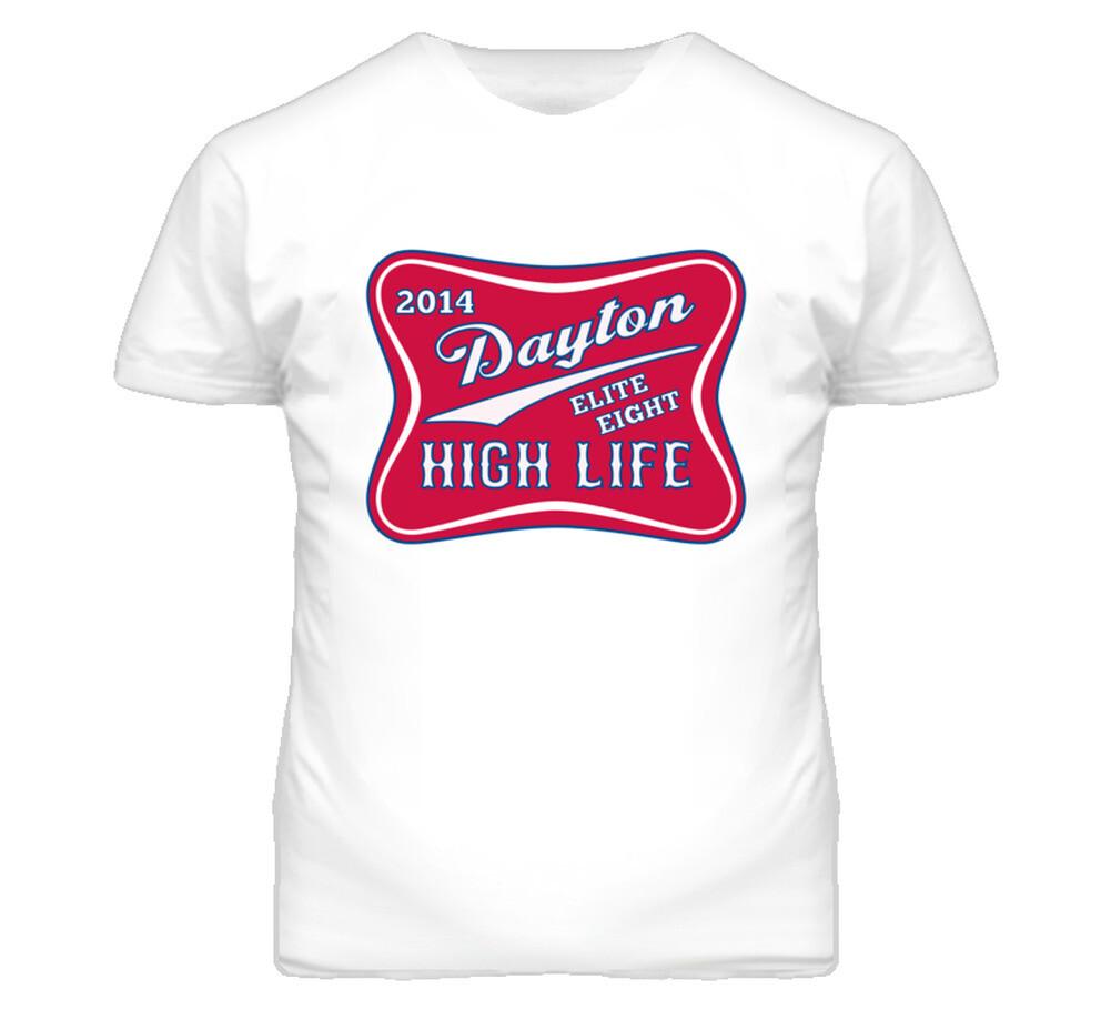Dayton Flyers High Life Basketball T-Shirt Morgan Miller XL