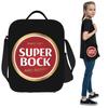 Super Bock Seit 1927 Isolierte Lunchtasche für Kinder Schul-Kühltasche Thermische Lebensmittelbox Tragetasche Auslaufsicherer Lunchbox-Behälter