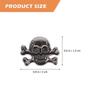 40 Sets Totenkopf Nieten Punk Rock Spikes DIY Bastel Niete Kleidung Totenkopf Spike Mehrzweck Halloween Tasche Schuhe Nähzubehör