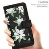 For iPhone 17 Case PU Leather Floral Phone Cover with Card Slots