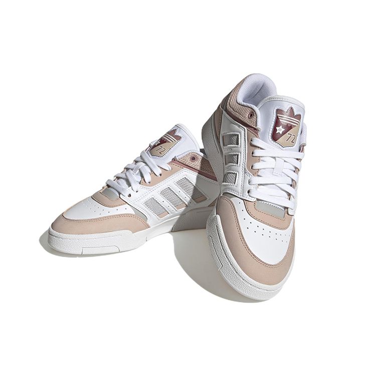 Adidas Drop Step Low White Wonder Natural Women Sneakers Footwear-White Grey-Two IE1835