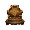 Golden Seven-Star Toad Figurine: Wealth Attraction Decor for Office or Housewarming Gift