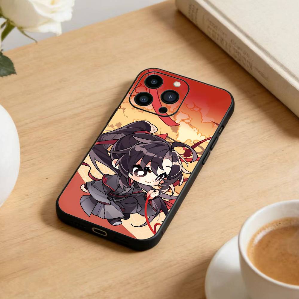 Grandmaster Demonic-Cultivation Phone Case For iPhone17,16,15,14,13,12 Plus,Max Soft Silicone Black Cover
