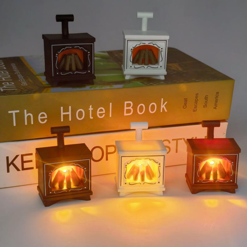 LED Candle Lamp: Cozy Fireplace Atmosphere for Home Decor & Parties