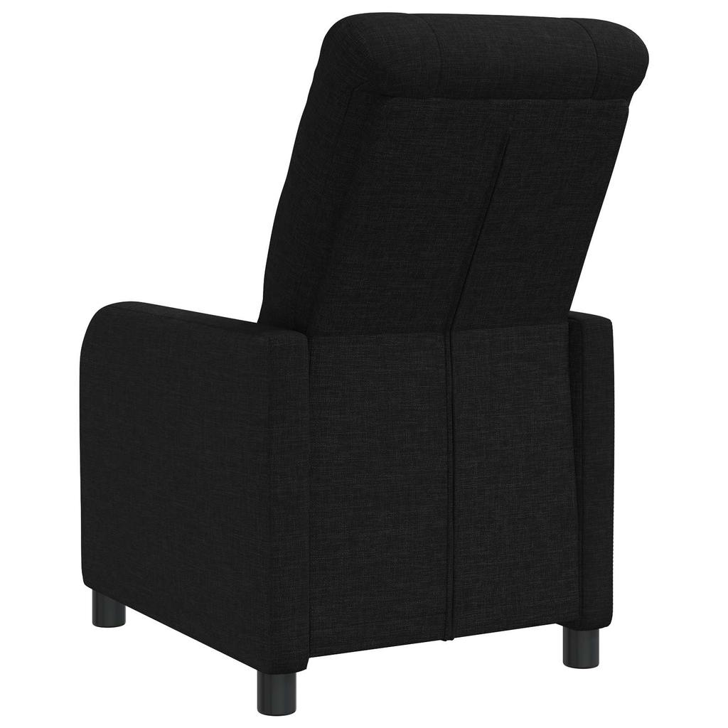 Recliner Chair Black Fabric