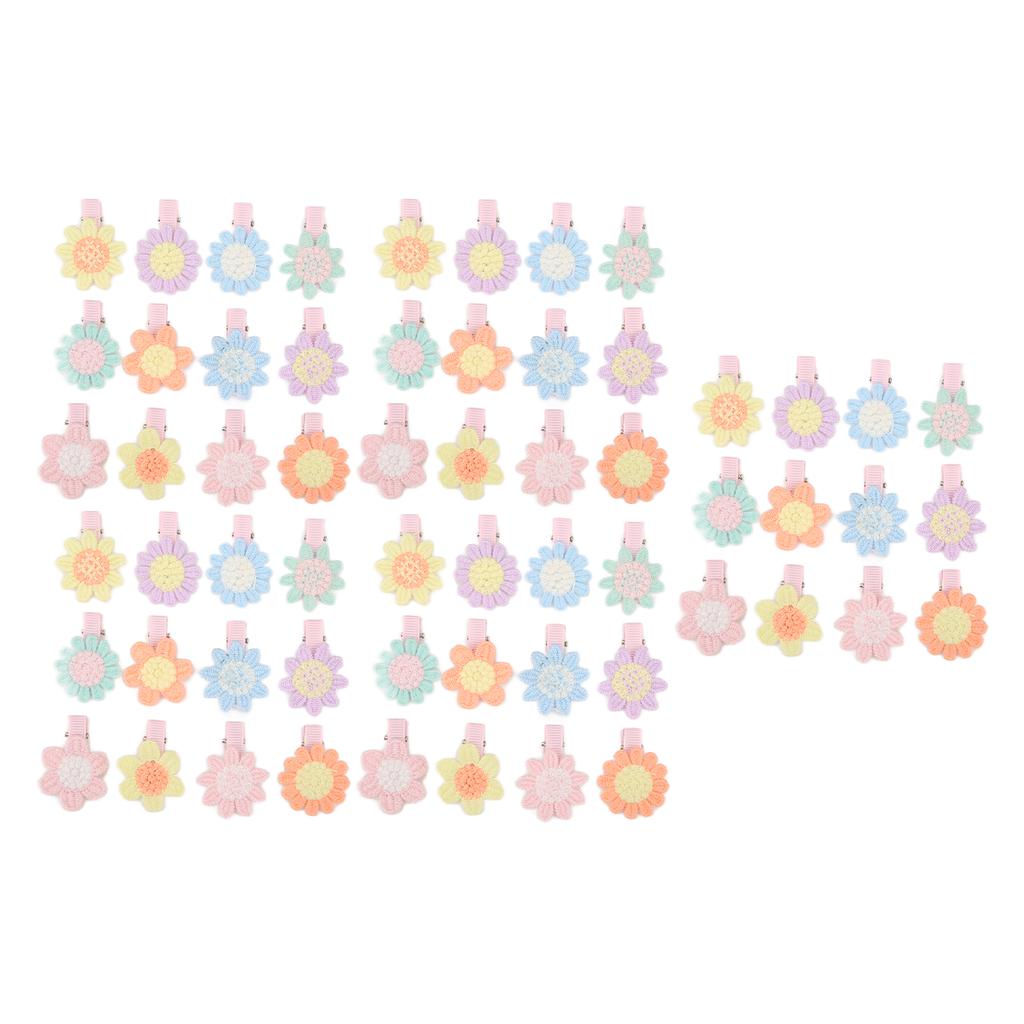 Cute Floral Pet Hair Clips Six Petal Flower Funny Dorable Decorative Pet Flower Headwear