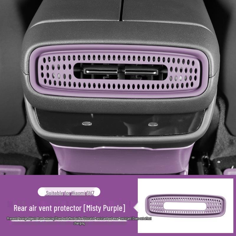 Xiaomi SU7 Rear Seat Fridge & Air Vent Cover with USB Port & Car Door Button Protector
