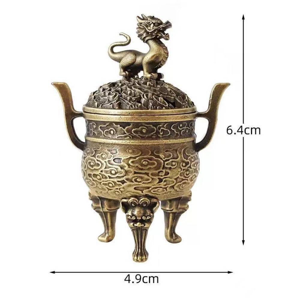 Elefant Glück Sandelholz Räuchergefäß Dreibeiniger Ofen für Teezeremonie Heimdekoration