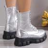 Thick Soled Martin Boots Women's Winter New Low Cut Boots