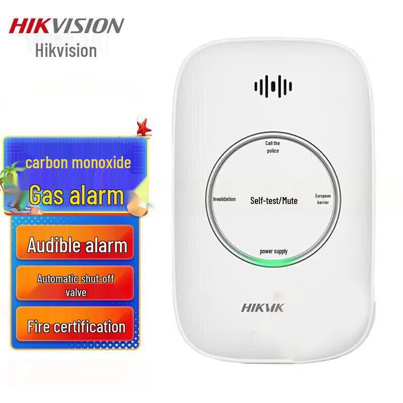 Hikvision JM-HK100 Methane & Carbon Monoxide Alarm CN plug (adapter included)