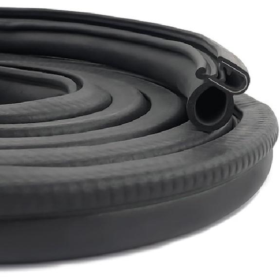 10Ft Car Door Seal Strip, U-Shaped Automotive Weather Stripping Rubber Seal 10Ft
