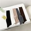 Women Ribbed Knitting Cotton Long Socks Autumn Winter Warm Fashion Solid Color Casual Breathable Knee High Stockings