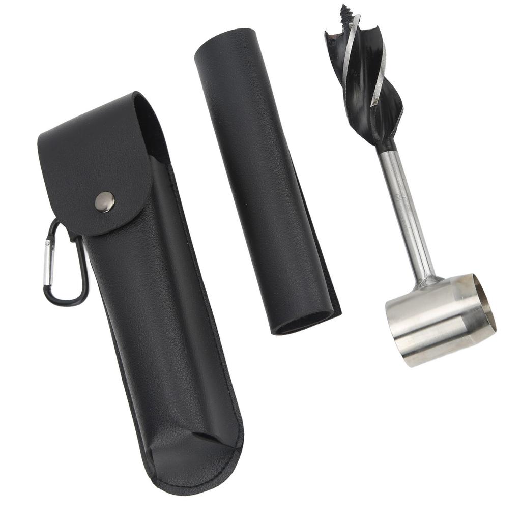Hand Auger Wrench Set Stainless Steel Multifunctional Portable Manual Wood Auger Drill Bit with