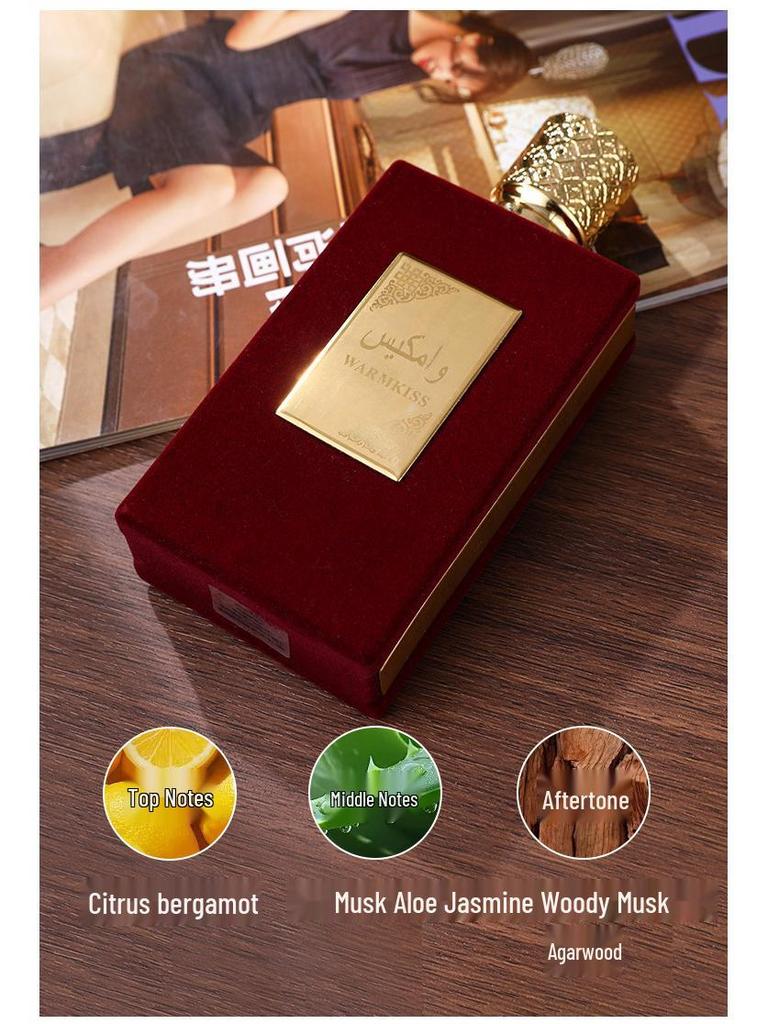 Dubai Arabian Perfume for Men & Women - Long-lasting Woody Scent, Middle Eastern Red Velvet Fragrance