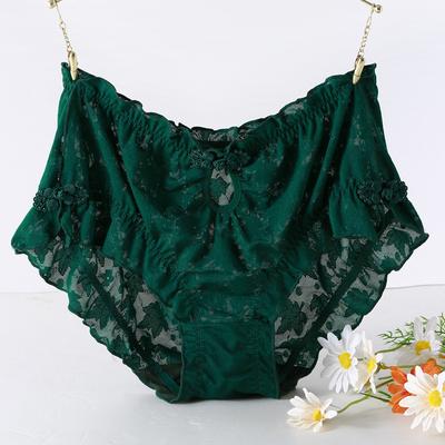 Braguitas Rojas de Cintura Media Alta Talla Grande Sexy Cómodas Cheongsam con Hebilla Ropa Interior para Gorditas