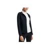 Fila Fitness Knitted Hooded Comfortable Long Sleeve Jacket Women Jackets Deep-Black A11W511503F-BK