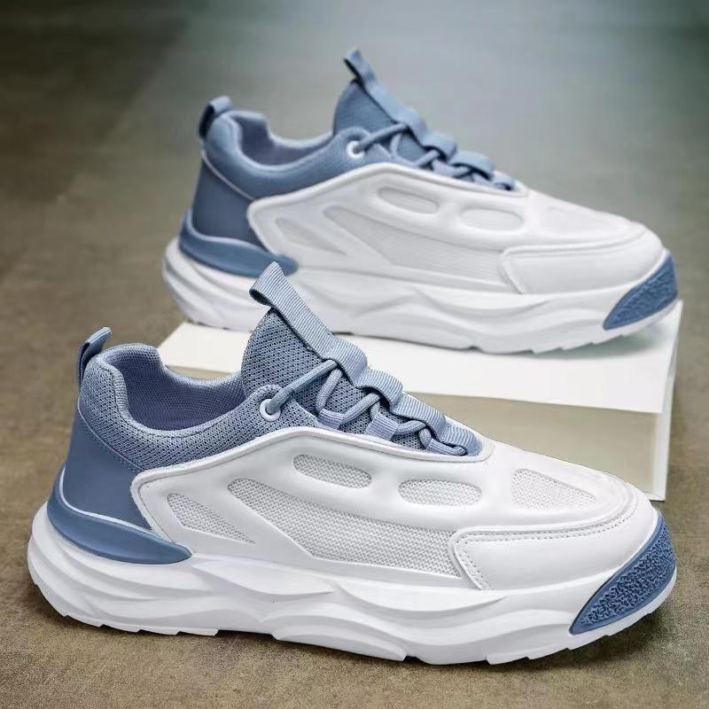 Klobiger Sneaker für Herren Sommer Mesh Atmungsaktiv Luxus Laufschuhe Mode Gestreiftes Design Casual Zapatillas Sports Sneakers