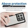 For Xiaomi 14T Phone Case WANLONFENG XC Series TPU Acrylic Cover with Tempered Glass (Big Lens Hole)