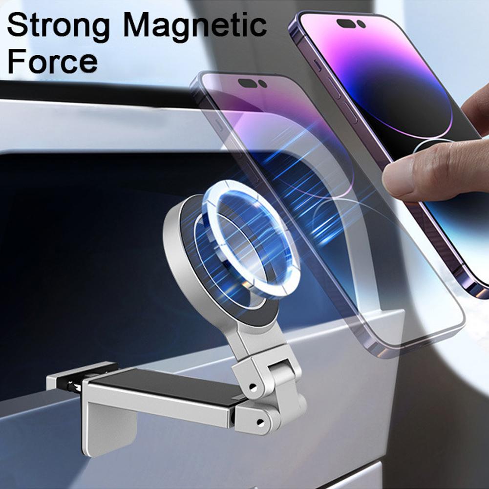 360° Rotation Magnetic Phone Holder for Airplane Tray, Tripod, Desk –Portable Airplane Phone Holder Mount For iPhone Smartphones