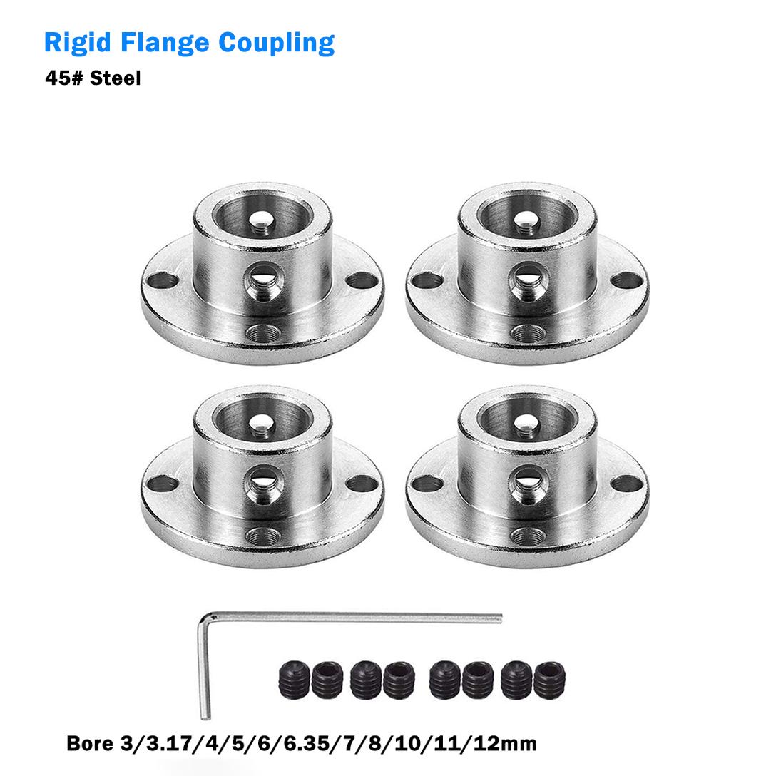 

Rigid Flange Coupling 3/3.17/4/5/6/6.35/7/8/10/11/12mm Motor Guide Shaft Coupler Motor Support Connector For DIY RC Model Motors 3mm-1PCS