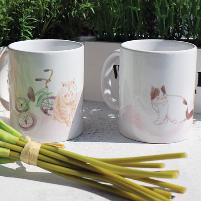 if044-Design Mug 2p-Cat s Daily Life